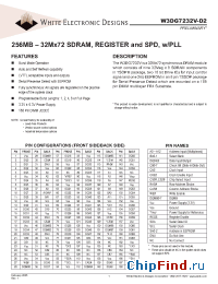 Datasheet W3DG7232V10D2 manufacturer WEDC