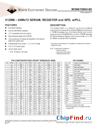 Datasheet W3DG7266V10D2 manufacturer WEDC