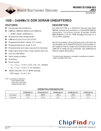 Datasheet W3EG72128S262D3 manufacturer WEDC