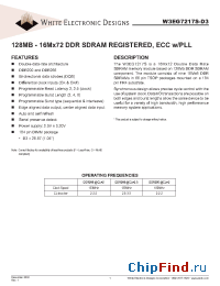 Datasheet W3EG7217S-D3 manufacturer WEDC