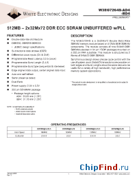 Datasheet W3EG7264S335AD4 manufacturer WEDC