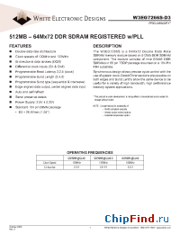 Datasheet W3EG7266S202D3 manufacturer WEDC