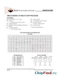Datasheet W82M32V-XBX manufacturer WEDC