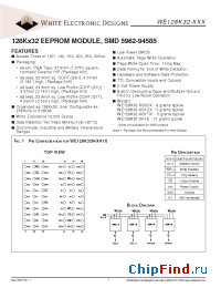 Datasheet WE128K32-XH1X manufacturer WEDC