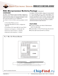 Datasheet WED3C7410E16M-400BX manufacturer WEDC