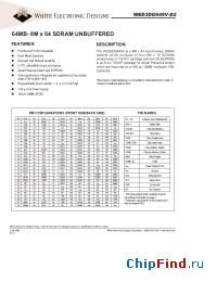 Datasheet WED3DG649V-D2 manufacturer WEDC