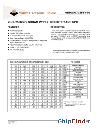 Datasheet WED3DG72256V-D2 manufacturer WEDC