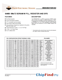 Datasheet WED3DG728V manufacturer WEDC
