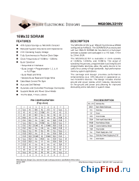 Datasheet WED3DL3216V manufacturer WEDC