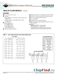 Datasheet WEDF1M32B-XG2TX5 manufacturer WEDC
