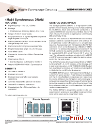 Datasheet WEDPN4M64V-125BM manufacturer WEDC