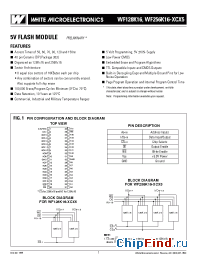 Datasheet WF128K16-150 manufacturer WEDC