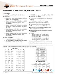 Datasheet WF128K32-XG1UX5 manufacturer WEDC