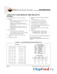 Datasheet WF128K32-XXX5 manufacturer WEDC