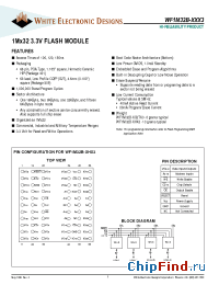 Datasheet WF1M32B-120G2TM3 manufacturer WEDC