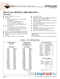 Datasheet WF2M16W-150Q5 manufacturer WEDC