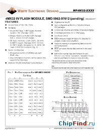 Datasheet WF4M32-100G2T manufacturer WEDC