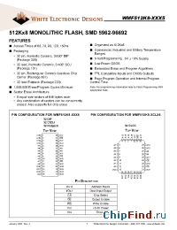 Datasheet WMF512K8-150 производства WEDC