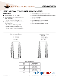 Datasheet WMS128K8-45 manufacturer WEDC