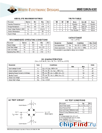 Datasheet WMS128K8V-15CIA manufacturer WEDC