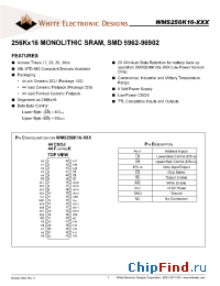 Datasheet WMS256K16-20 manufacturer WEDC