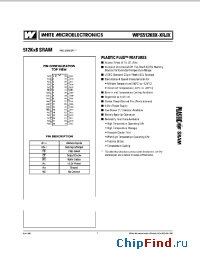 Datasheet WPS512K8LT-XXXRJM manufacturer WEDC