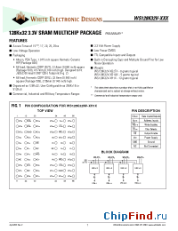 Datasheet WS128K32NV-17H1IA manufacturer WEDC