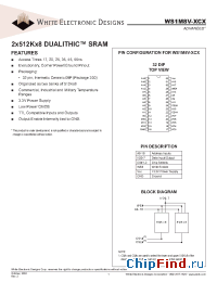 Datasheet WS1M8V-25CM manufacturer WEDC