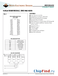 Datasheet WS512K8-35 manufacturer WEDC