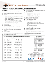 Datasheet WSF128K16-72H1C manufacturer WEDC