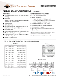 Datasheet WSF128K32-22H2I manufacturer WEDC