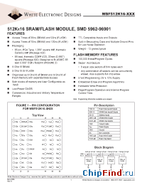 Datasheet WSF512K16-35H2M manufacturer WEDC