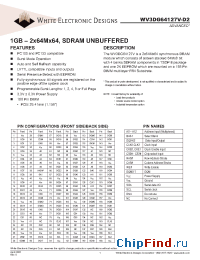 Datasheet WV3DG64127V10D2 manufacturer WEDC