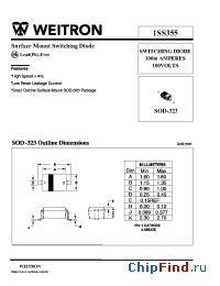 Datasheet 1SS355 manufacturer Weitron