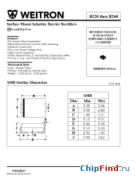 Datasheet B230 manufacturer Weitron