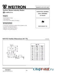 Datasheet BAS40-04T manufacturer Weitron