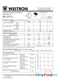 Datasheet BC856A manufacturer Weitron