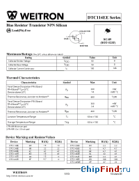 Datasheet DTC114YE manufacturer Weitron