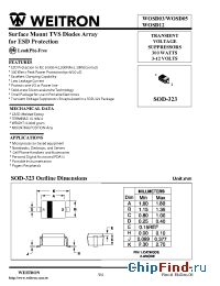 Datasheet WOSD12 manufacturer Weitron