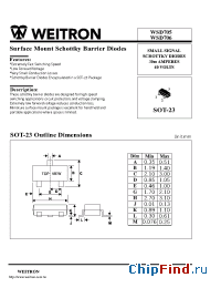 Datasheet WSD705 manufacturer Weitron