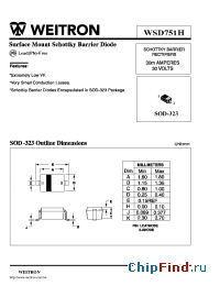 Datasheet WSD751H manufacturer Weitron