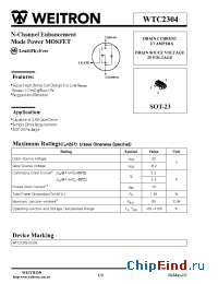 Datasheet WTC2304 manufacturer Weitron