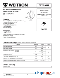 Datasheet WTC6401 manufacturer Weitron