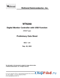 Datasheet WT6248-K42 manufacturer Weltrend
