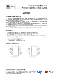 Datasheet WT7513 manufacturer Weltrend