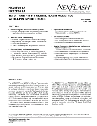 Datasheet NX25F011A-5 manufacturer Winbond