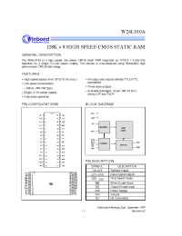 Datasheet W24L010AJ-12 manufacturer Winbond