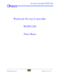 Datasheet W55FC200 manufacturer Winbond