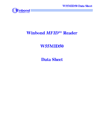 Datasheet W55MID50 manufacturer Winbond