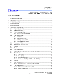 Datasheet W742C814 manufacturer Winbond